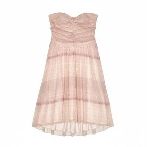 FREE PEOPLE 'ruched" high low mini dress size: L